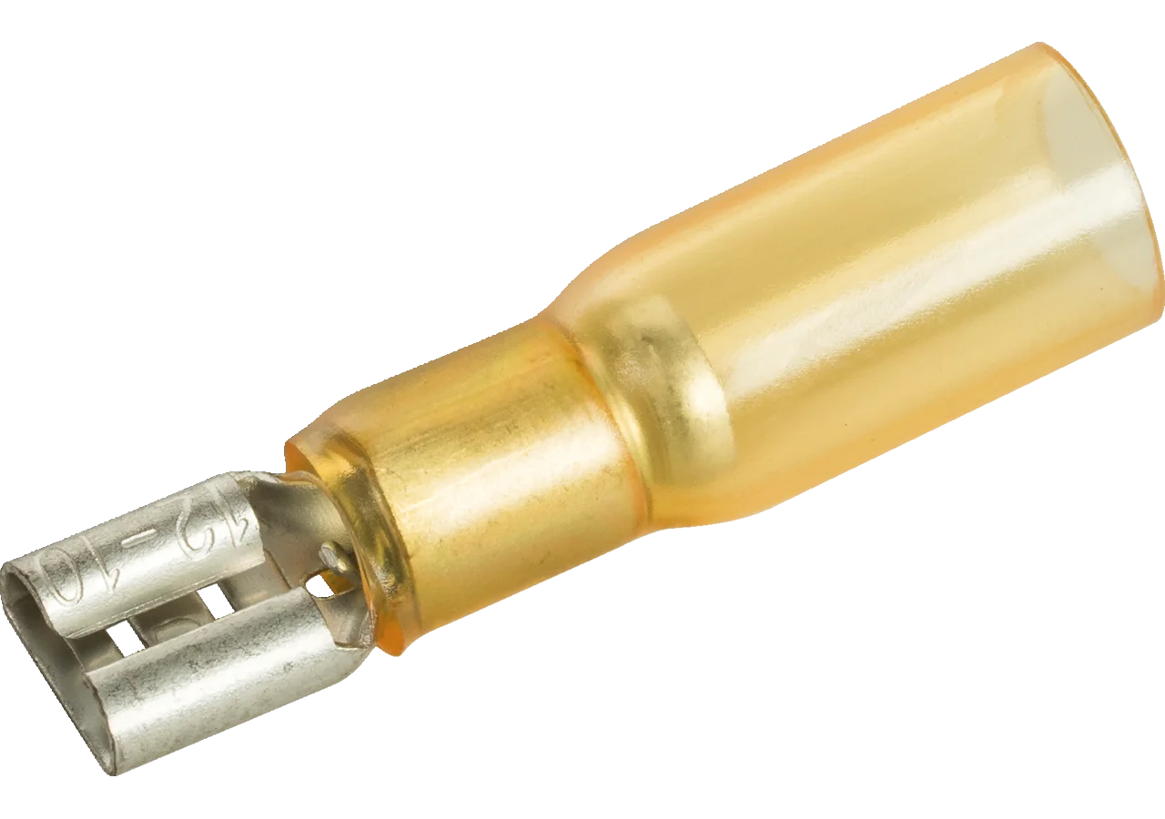 Flachsteckhülse 6,3 x 0,8 mm, 25 Stück schrumpfbar Leitungsbereich: 12 - 10 AWG GartenShop24 - Hochwertige Gartengeräte