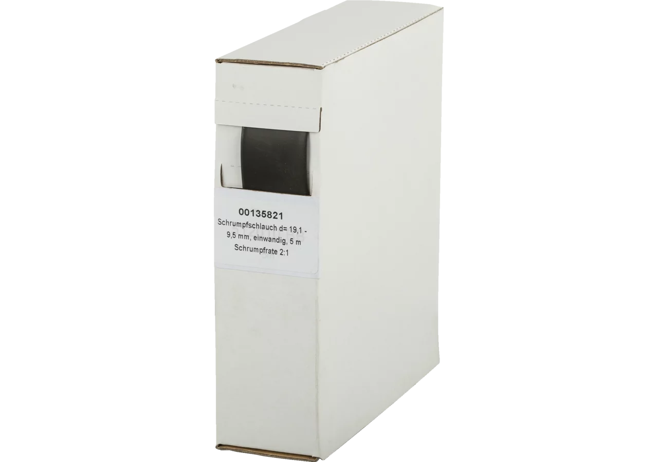 Schrumpfschlauch d= 19,1 - 9,5 mm, einwandig, 5 m Schrumpfrate 2:1 GartenShop24 - Hochwertige Gartengeräte