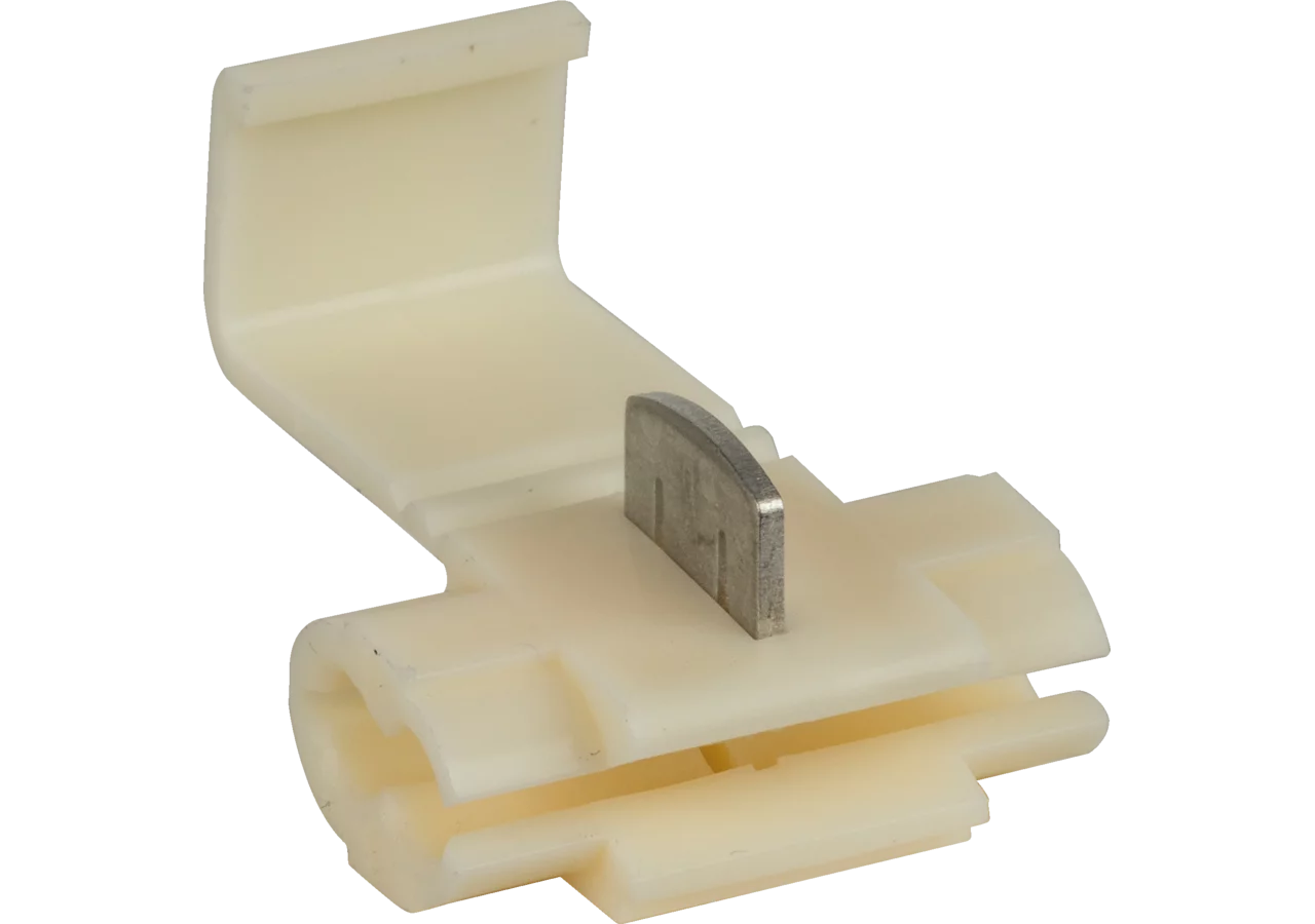 Schnellverbinder d= 1,0 - 2,5 mm², 25 Stück Einzellasche Farbe Weiß GartenShop24 - Hochwertige Gartengeräte