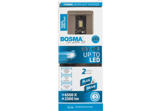LED-H7 Lampe 12 V, 6500 K, 2300 lm, 2 Stück PLUG & DRIVE GartenShop24 - Hochwertige Gartengeräte