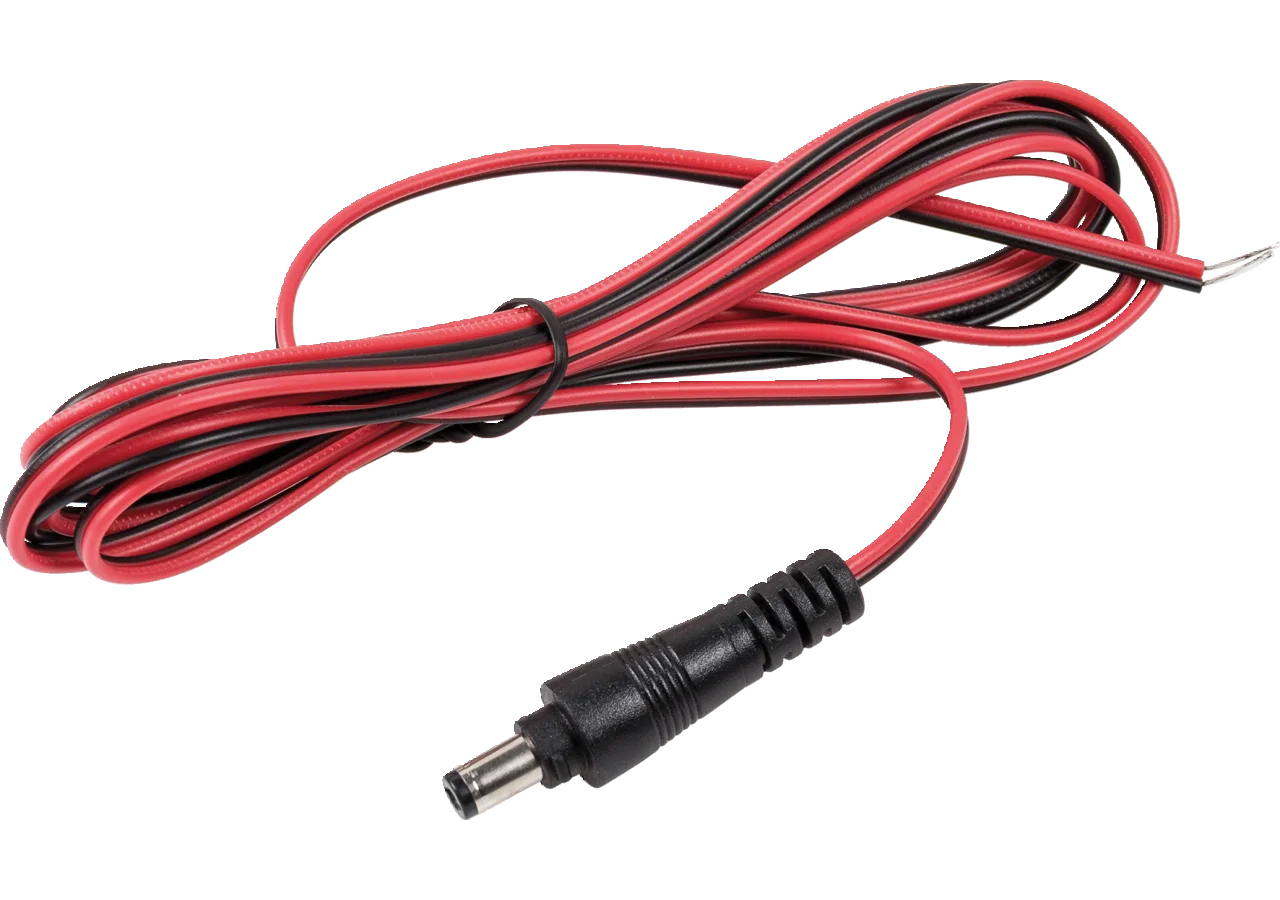 Adapterkabel Spannungsversorgung Funkkamera DC-Stecker, 2 m open end GartenShop24 - Hochwertige Gartengeräte
