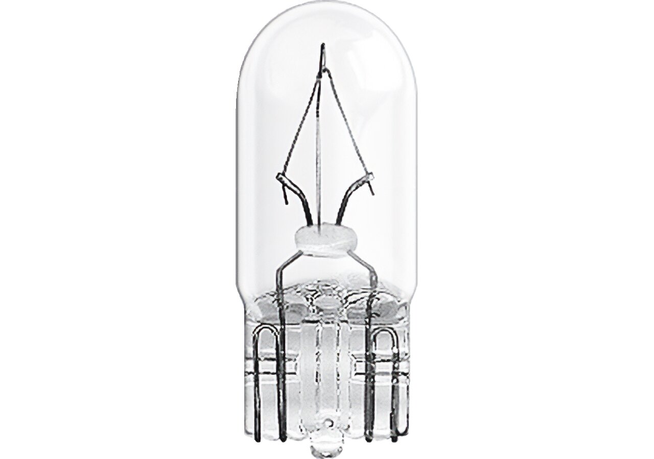 Glassockellampe W3W, 12 V, 3 W, W2.1x9.5d, 10 Stück Osram