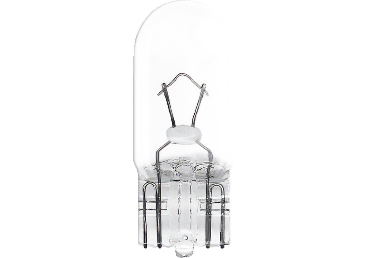 Glassockellampe W5W, 12 V, 5 W, W2.1x9.5d, 10 Stück Osram
