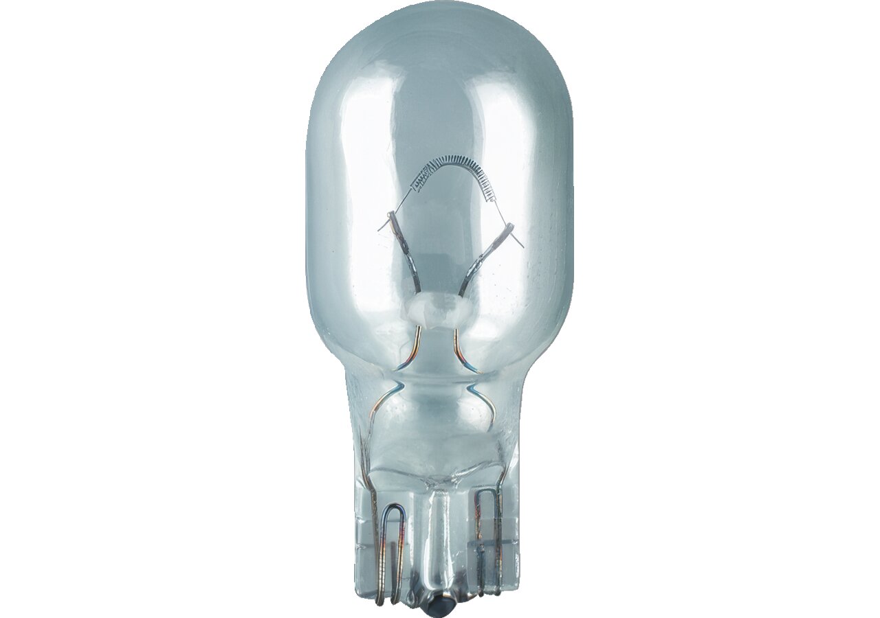 Glassockellampe W16W, 12 V, 16 W, W2.1x9.5d, 10 Stück Osram