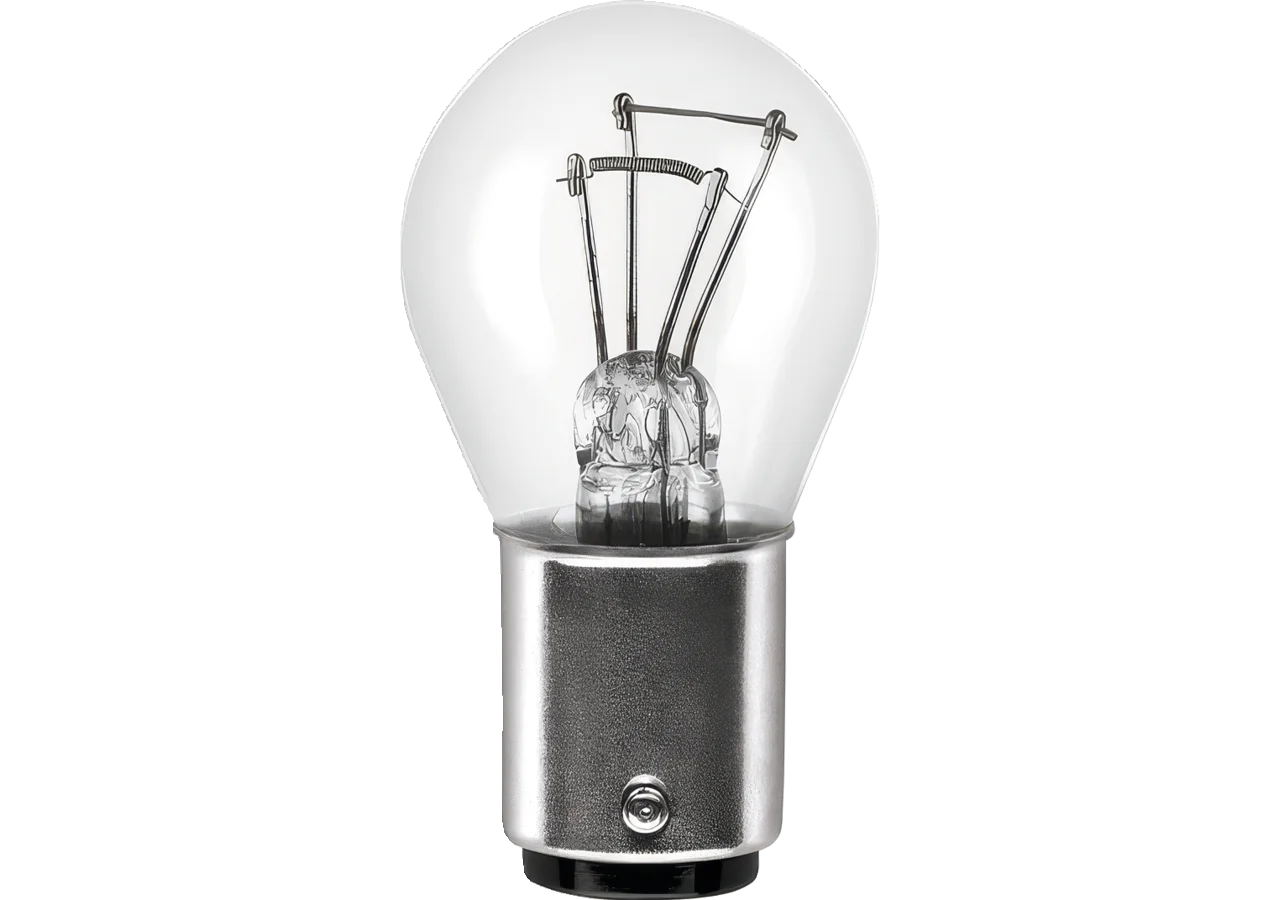 Kugellampe 12 V, 30/8W, BAY15d, 10 Stück Osram