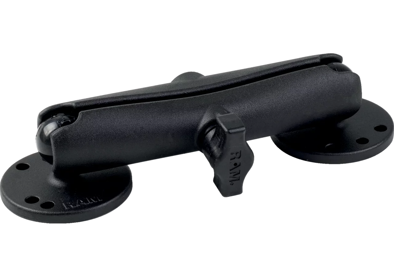Aufbauset 2 x runde Basisplatte, B-Kugel langer Verbindungsarm RAM® Mounts