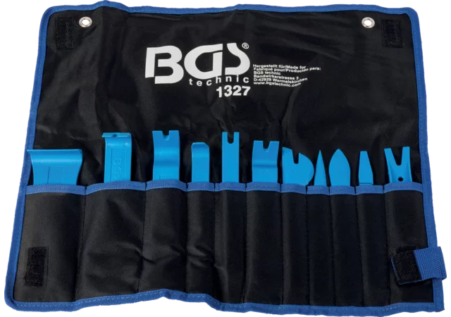 BGS Abzieher-Satz Set 11 Teile, hochfester Kunststoff glasfaserverstärkt, Rolltasche BGS