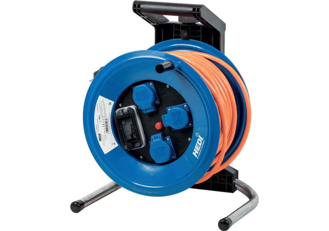 Kabeltrommel mit FI-Schutzschalter,40 m, 3G2,5 Professional Plus 320 Hedi