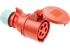 CEE Steckkupplung Shark, rot, 16 A, 5-polig, 400 V PCE