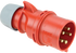 CEE Stecker-Phasenwender Shark, rot, 32 A, 5-polig, 400 V PCE