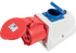 CEE Wandsteckdose Combo, rot, 32 A, 5-polig, 400 V (AT/DE) PCE