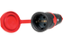 Steckkupplung schwarz, Vollgummi, 16 A, 2-polig, 250 V (AT/DE) STECKKUPPLUNG VOLLGUMMI (AT/D PCE