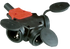 Steckkupplung 3-fach, schwarz, Gummi, 16 A, 2-polig, 250 V (AT/DE) 3-FACH STECKKUPPLUNG GUMMI (A PCE
