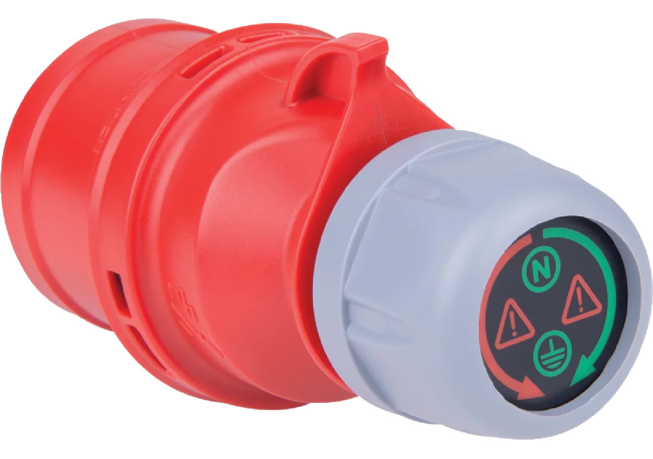 Diagnosestecker mit LED, 16 A, 5-polig, 400V PCE