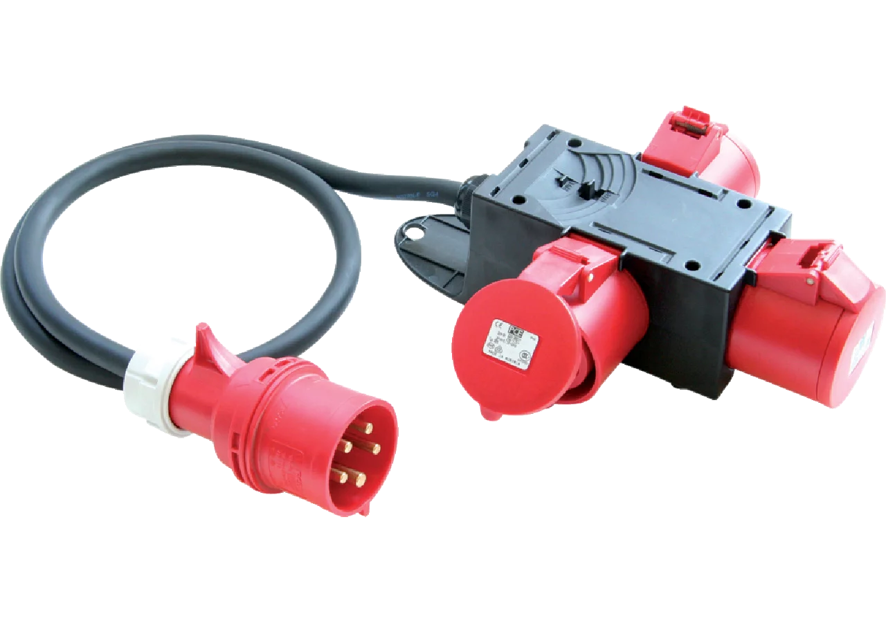 Mobilstromverteiler 16 A, 5-polig, 400 V Schutzart IP44 PCE