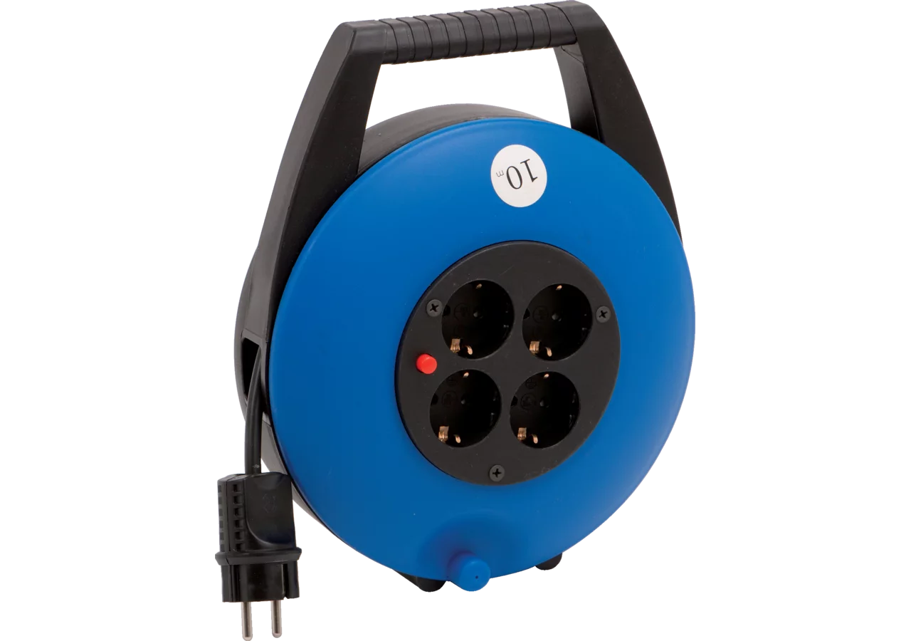 Kabelbox Kunststoff, blau, L = 10 m, 3 x 1,5 mm², PVC-Leitung Hedi