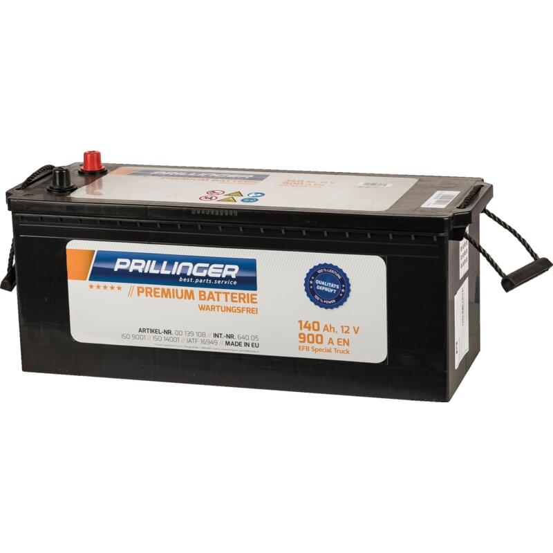 Prillinger Premium Batterie 12 V 140 Ah 900 A EFB 64005 für Lastkraftwagen