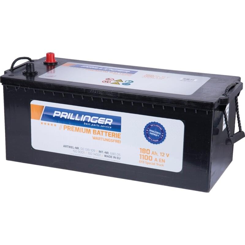 Prillinger Premium Batterie 12 V 180 Ah 68005 EFB Truck Start/Stop 1100 A