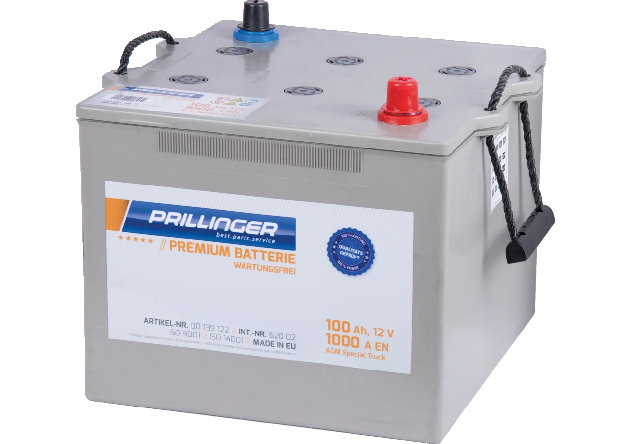 Prillinger Premium Batterie 12 V 100 Ah 1000 A Premium SPECIAL Truck AGM Prillinger Premium