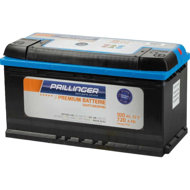Prillinger Premium Versorgerbatterie 12 V, C5/75Ah, C20/100Ah, C100/110, 720A Premium Energy – Zuverlässige Batterien Prillinger Premium