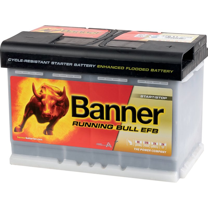 Banner Batterie 12 V, 75 Ah, 700 A, Banner Running Bull Pro, EFB Start/Stop, 57511 Banner