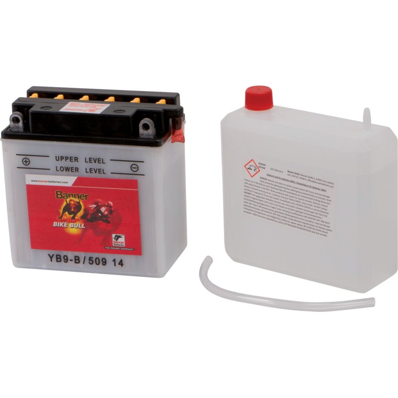 Banner Bike Bull Batterie 12 V 9 Ah 50914 – Frontansicht