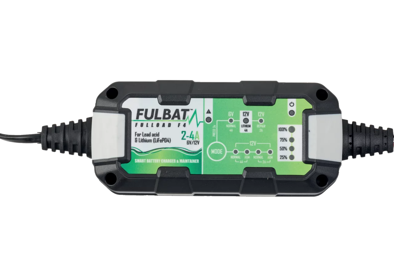 Ladegerät 6 -12 V, 2 - 4 A, bis 80 Ah Fulbat F4 Fulbat