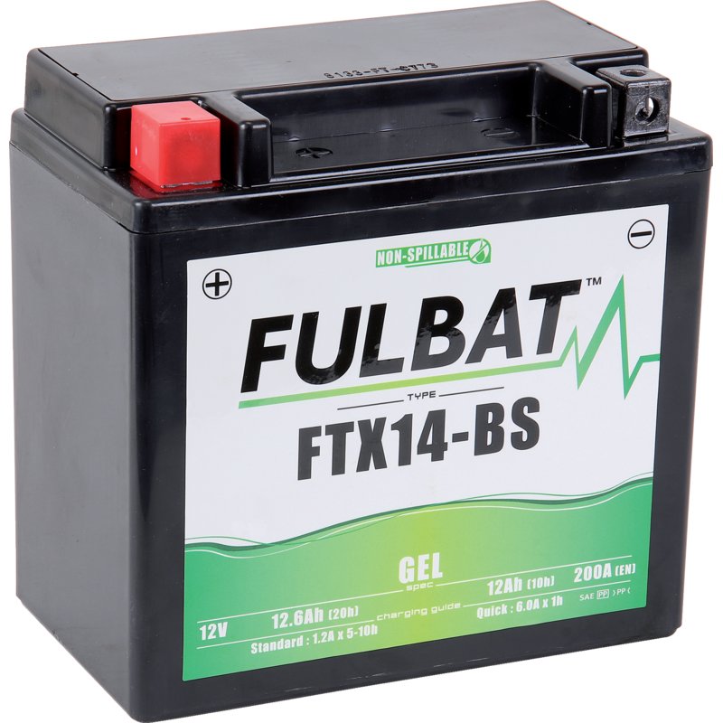 Batterie Fulbat Gel FTX14-BS – 12 V, 12 Ah Gel-Batterie für Kleingeräte