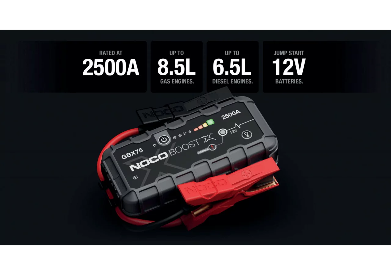 Startbooster und Powerbank, 12 V, 2500 A NOGBX75 Noco