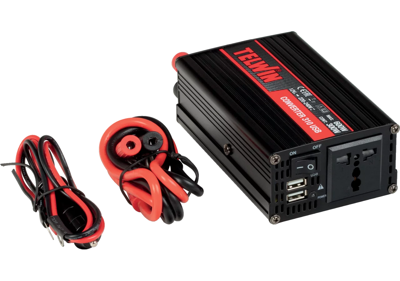 Converter USB, von 12 V auf 230 V, 310 W Telwin