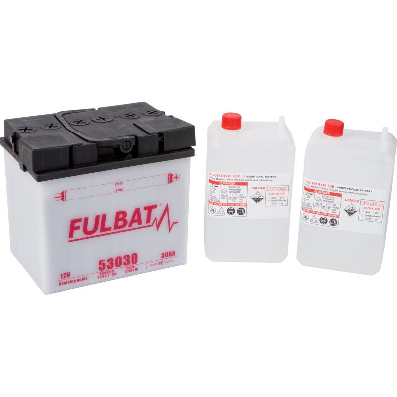 Fulbat Batterie 12 V, 30 Ah, 300 A, 53030 530 30 Fulbat