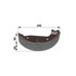 Knott Bremsbacke 205x60x90 mm 133700340912 – Betriebsbremse Original-Ersatzteil