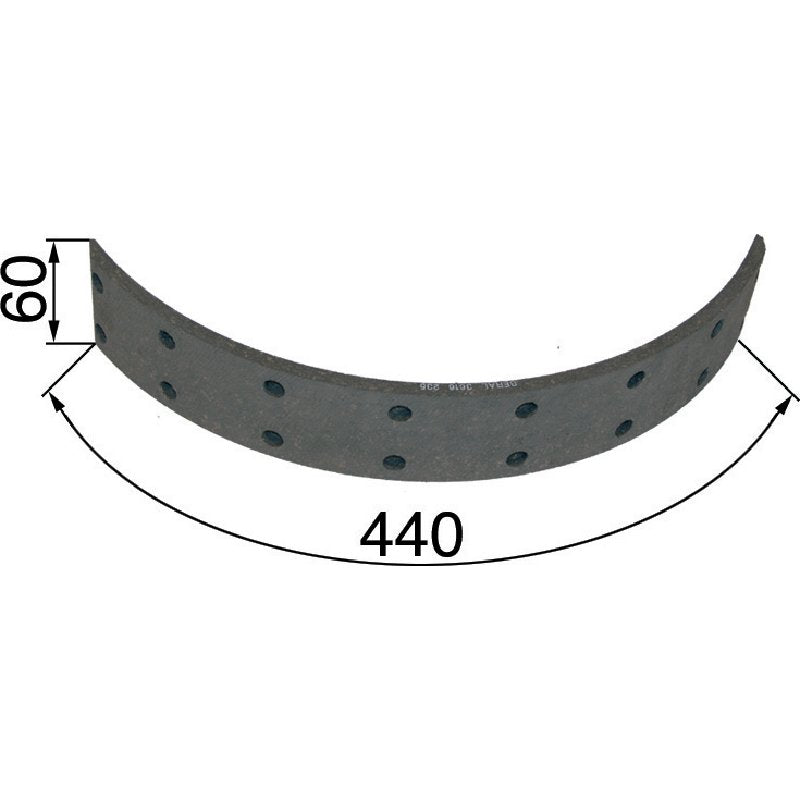 Steyr Bremsbelag hinten, 440 x 60 x 8 mm Steyr