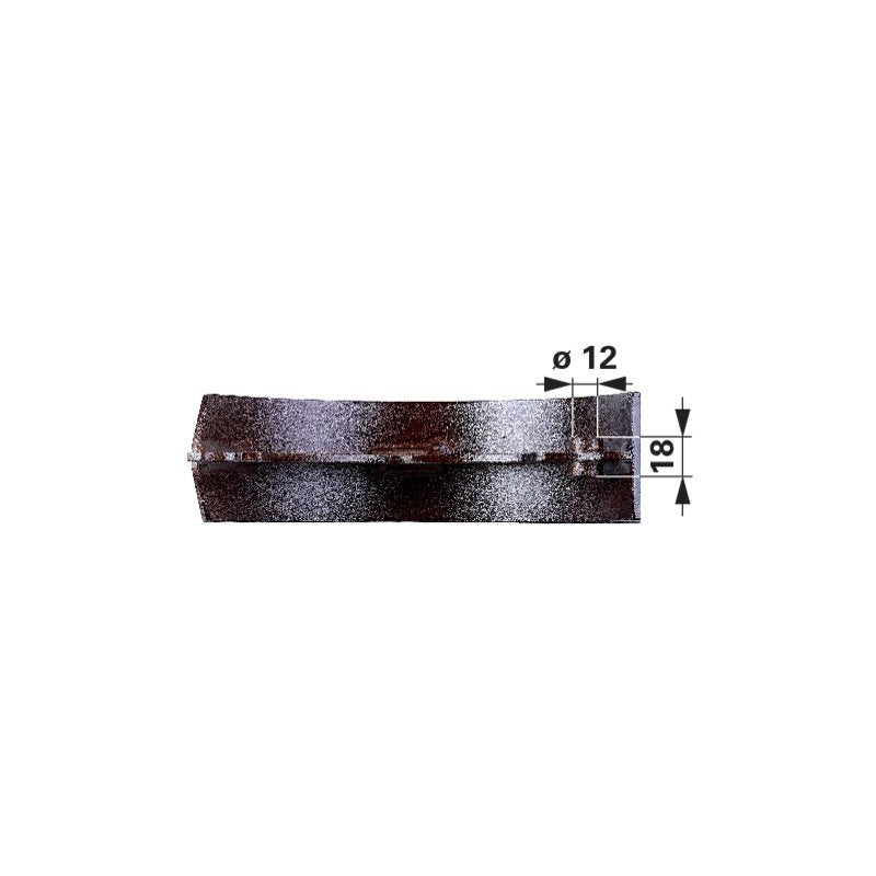 Steyr Bremsbacke 1295340914 – Detailansicht Maße 205 x 60 x 95 mm