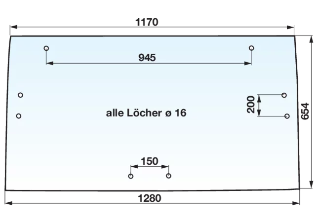 Heckscheibe klar GartenShop24