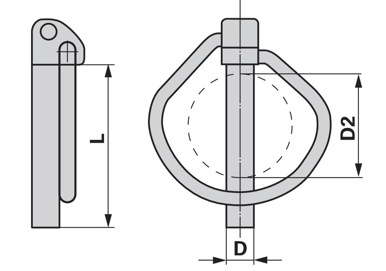 Vorstecker birnenförmig, 6 x 45 mm GartenShop24