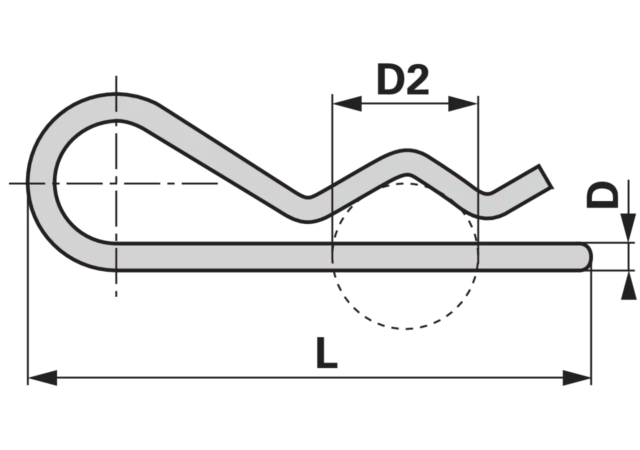 Federvorstecker 3,0 x 65 mm, 10 Stück GartenShop24