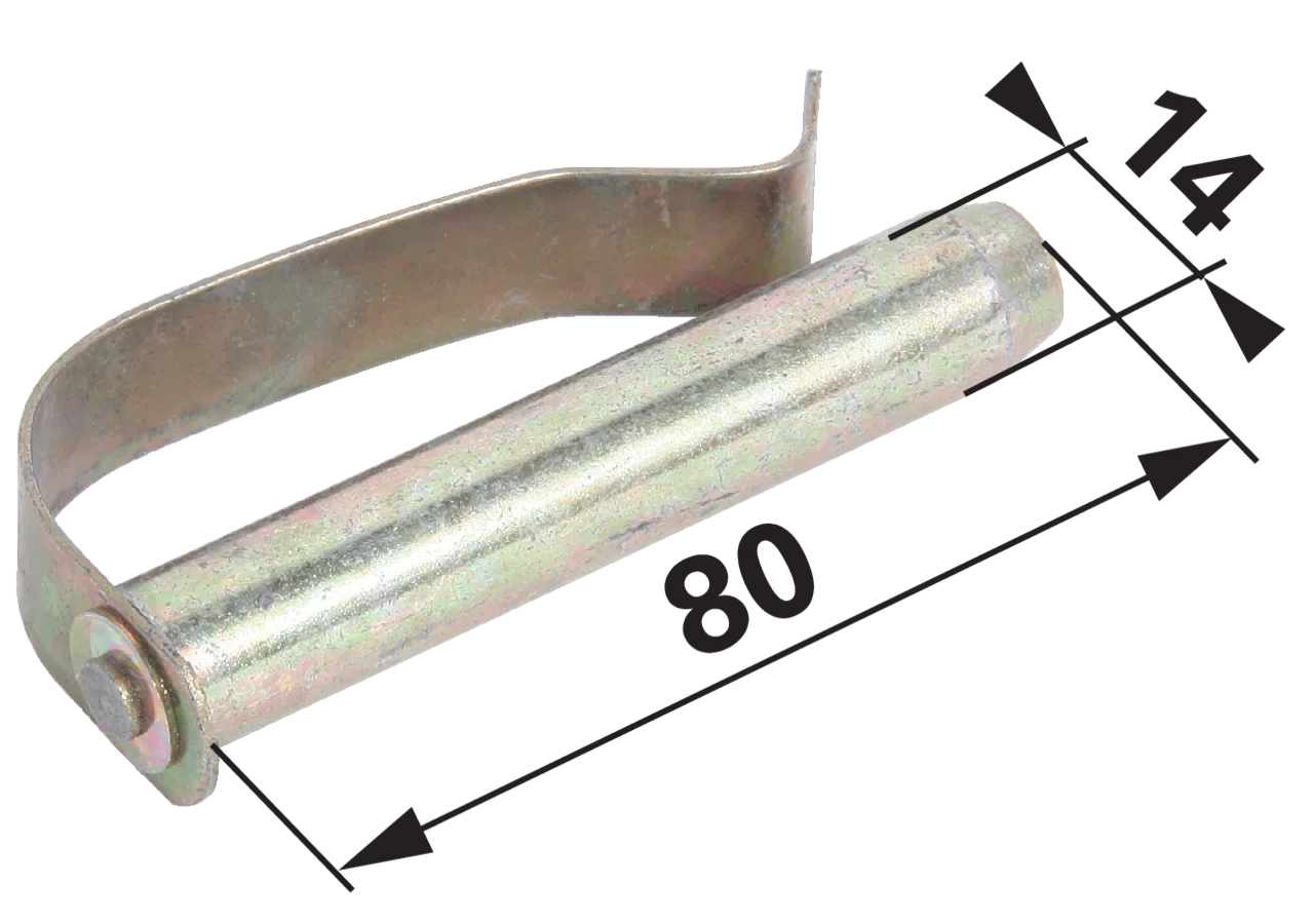 Federsteckbolzen 14 x 80 mm GartenShop24