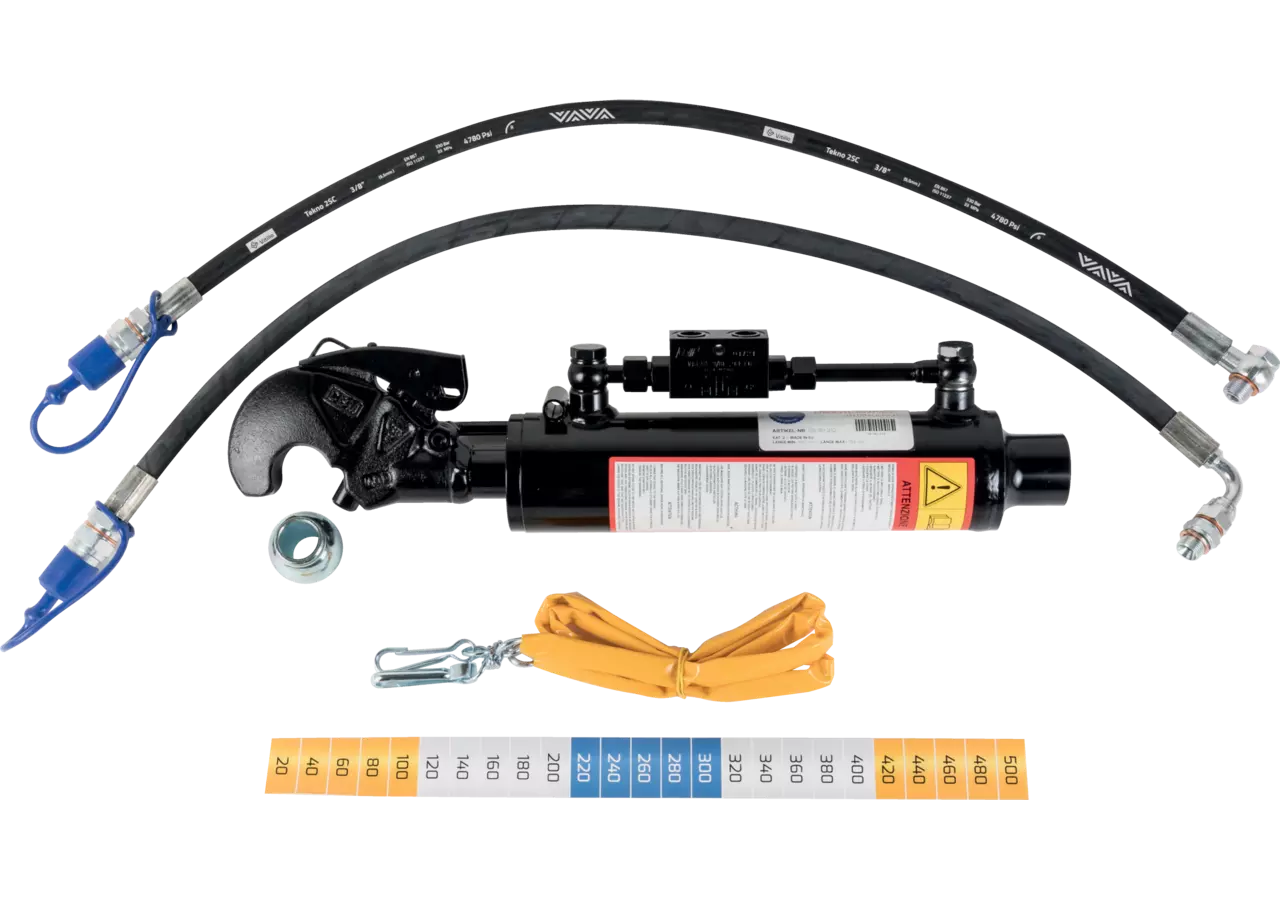 Oberlenker hydraulisch, Kat. 2, 580-830 mm, mit Haken und Gewinde Premium Prillinger Premium
