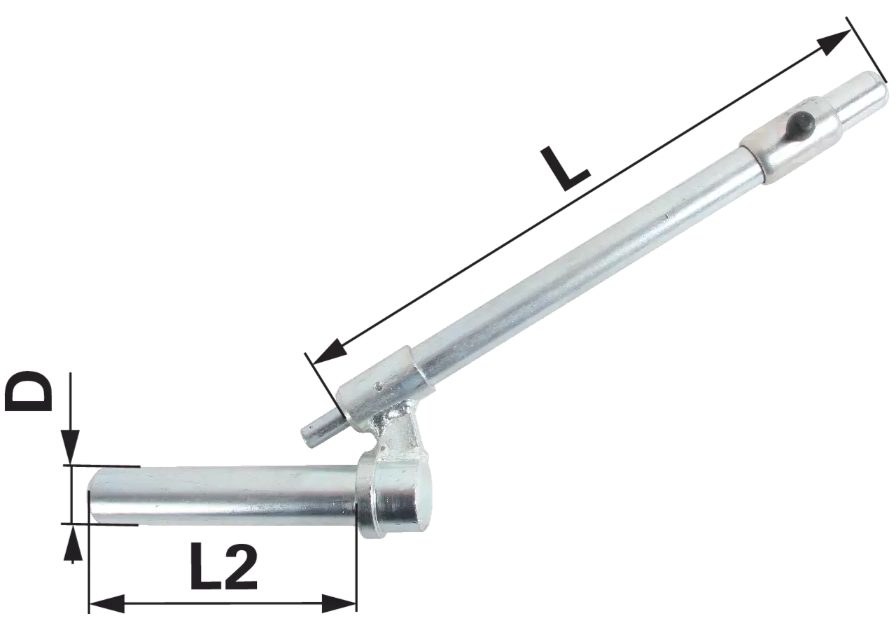 Steckbolzen gerade, Dm 31 mm, Länge 330 mm GartenShop24