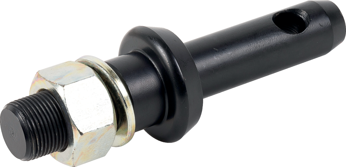Unterlenkerbolzen gehärtet M27 x 1,5 28 mm – Maßansicht mit Lochabstand 55 mm