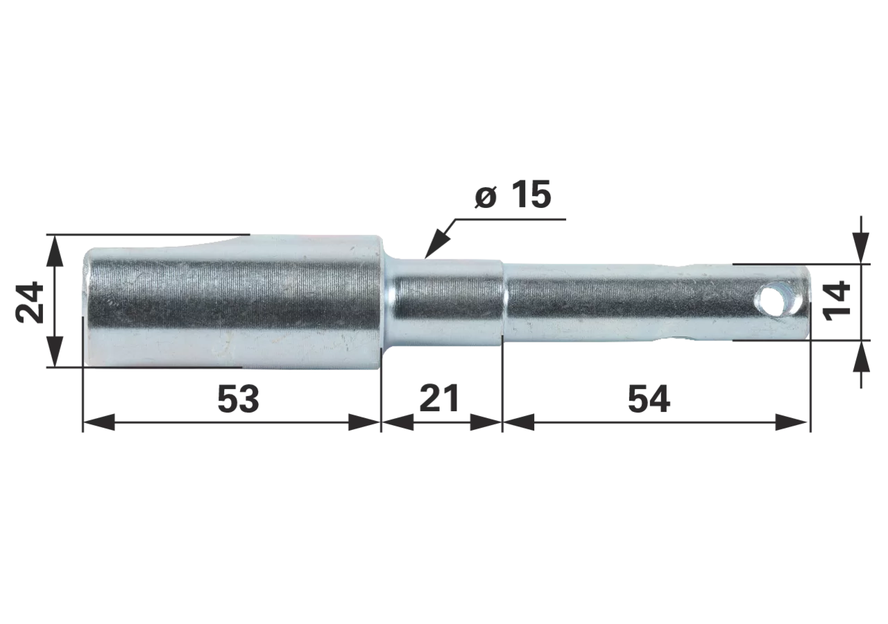 Sicherungsbolzen Kat. 3, Dm 24 mm GartenShop24
