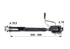 Hubstrebe Gelenk 16 mm Gabel 16 mm 500–590 mm MF für Dreipunktgestänge