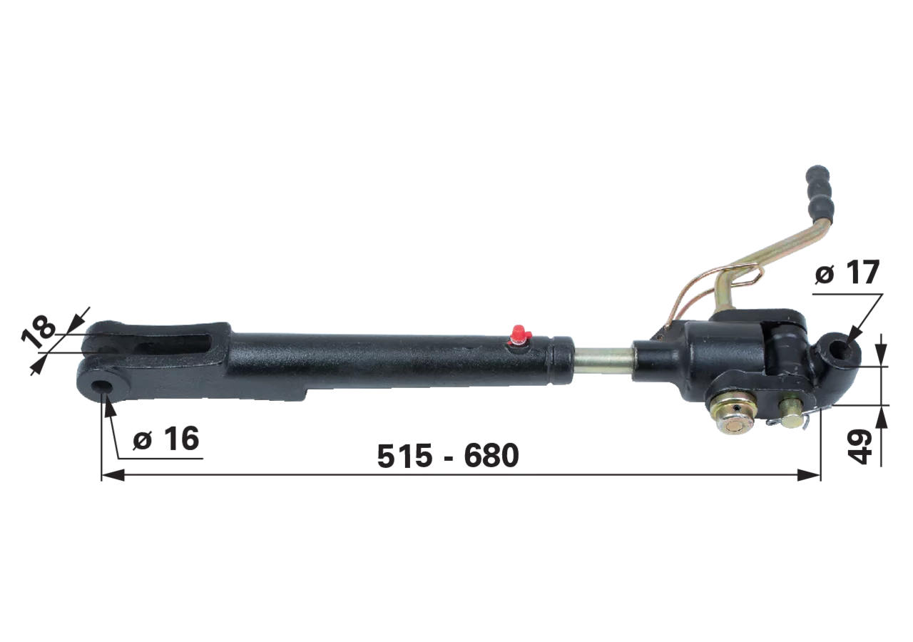 Hubstrebe mit Kurbel 515-680 mm Dreipunktaufhängung – stufenlos verstellbar