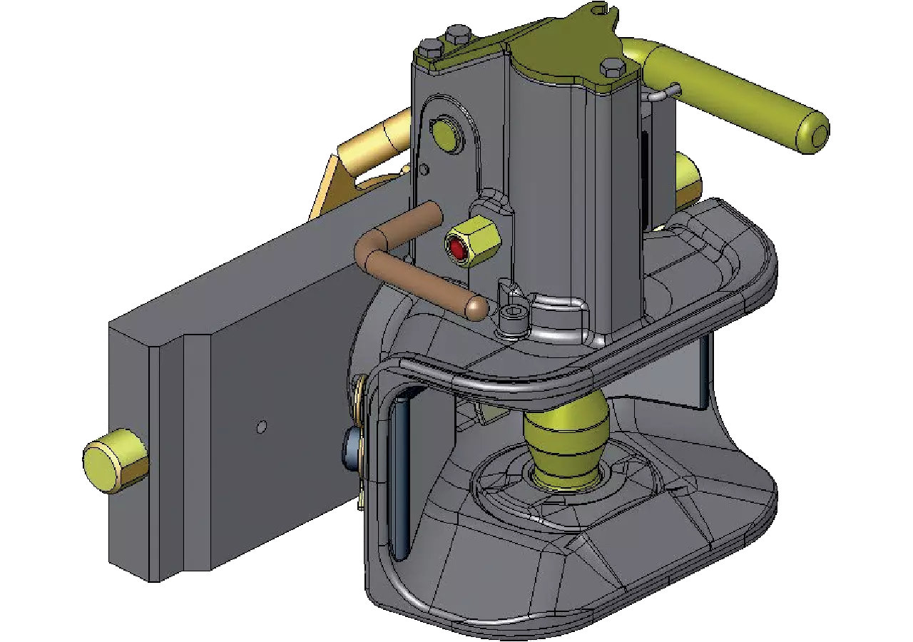 Zugmaul höhenverstellbar, automatisch, 293 mm, oFB Scharmüller