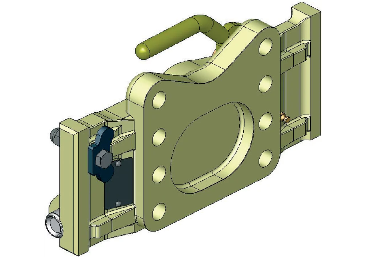 Adapterplatte 325 mm, 140 x 80 mm, M20 Scharmüller