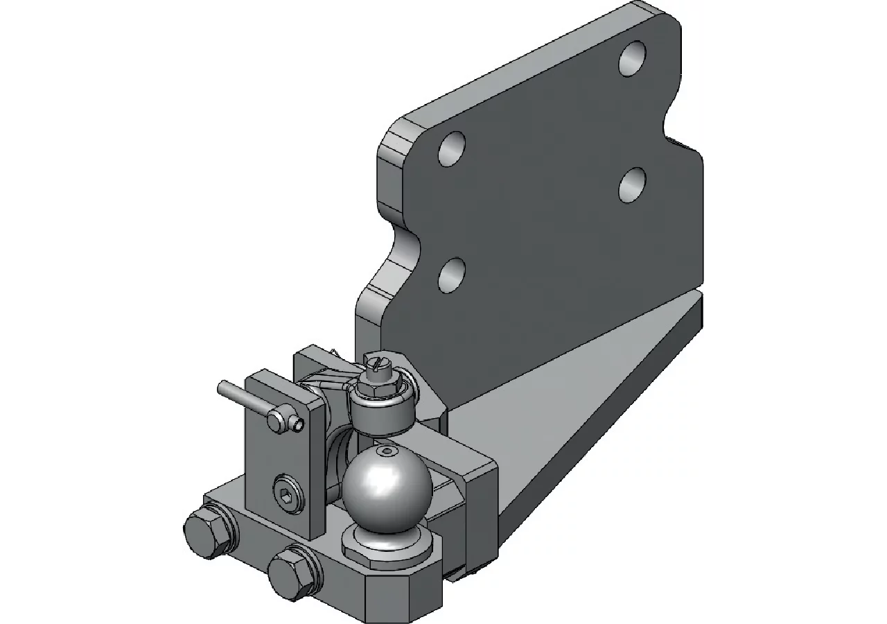 Zwangslenkung K50, einseitig, links Lochabstand (LA) 140 mm Scharmüller