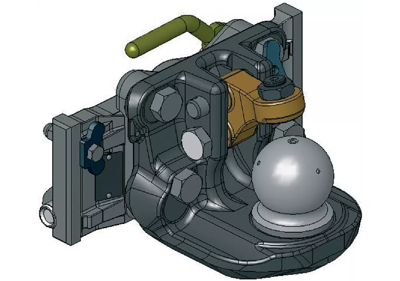 Adapterplatte mit K80, 325 mm, M20 Höhe 160 mm Scharmüller
