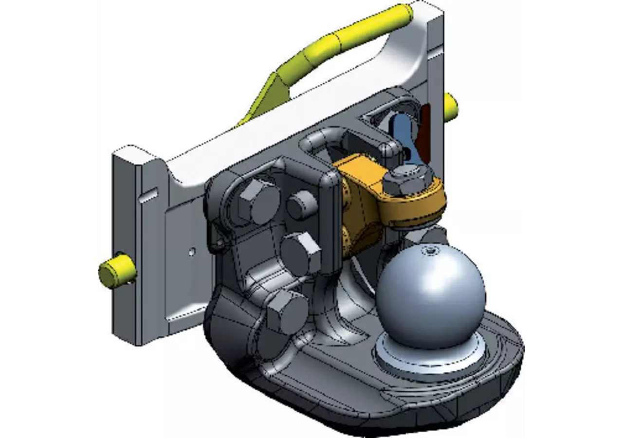 Adapterplatte mit K80, 335 mm, M20 Höhe 160 mm Scharmüller