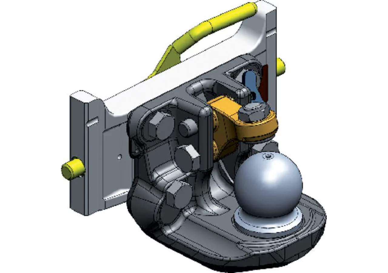 Adapterplatte mit K80, 314 mm, M20 Höhe 150 mm Scharmüller